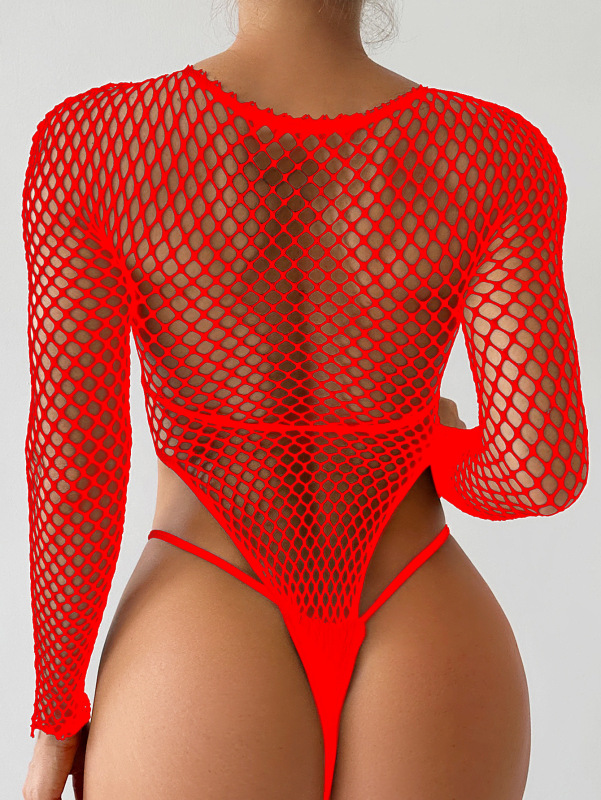 w704--Bandeau bikini one-piece long-sleeved mesh three-point hip skirt