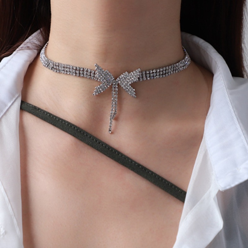 DNCN03578--High-end design exquisite girl's choker party necklace