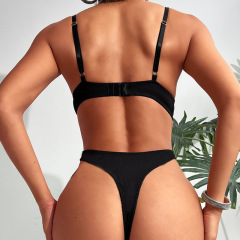 Z3652L--Hot selling new underwear metal chain sexy straps backless sexy one-piece