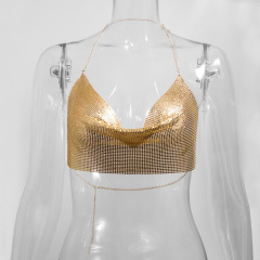 GC048--Sexy sling Amazon metal sequin sling sexy hot girl music festival outfit sequined sling for women