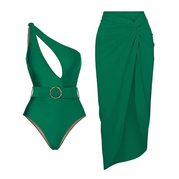 hxa001--One-piece swimsuit sexy foreign trade vacation beach ins suit skirt swimsuit