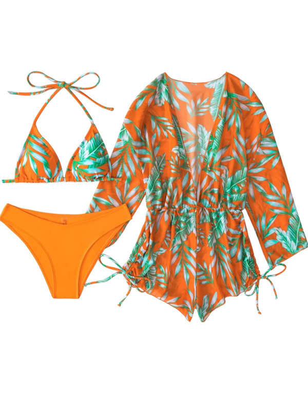 YH810--New split women's three-piece swimsuit bikini swimsuit