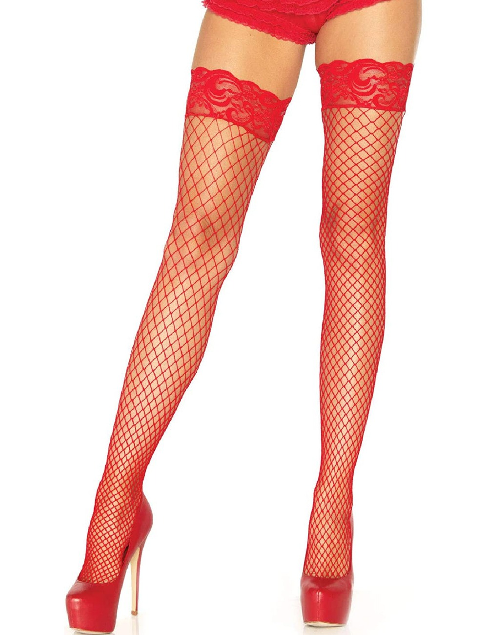 3501--Sexy fishnet garter non-slip silicone lace over-the-knee socks