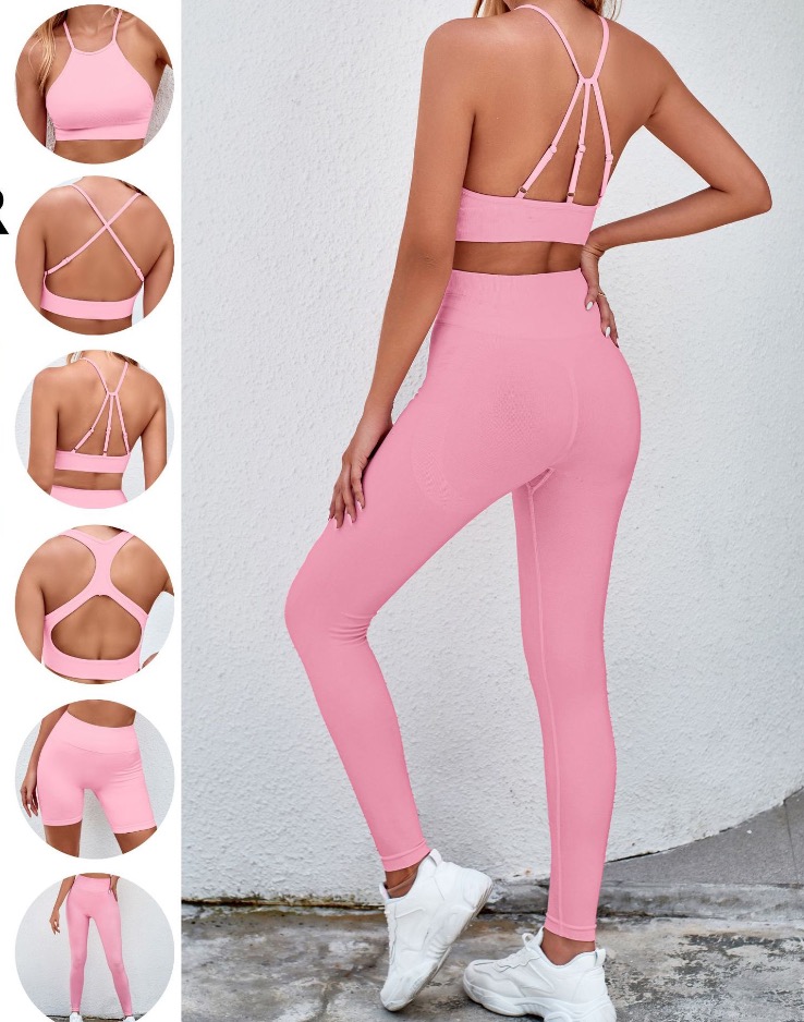 G9681--Seamless cationic yoga women's 5-piece set