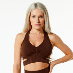 02B004--New yoga fixed bra pad sports bra