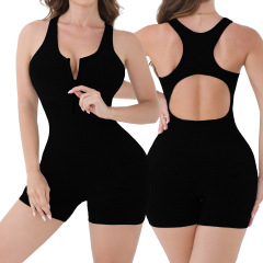 G9784--New seamless AB yarn jumpsuit yoga wear