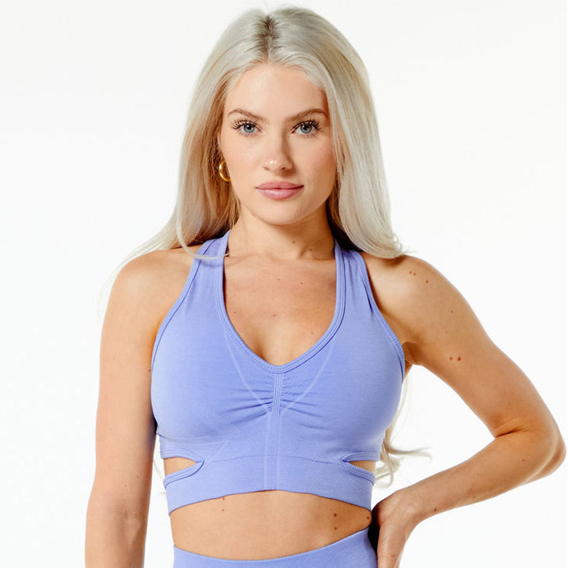 02B004--New yoga fixed bra pad sports bra