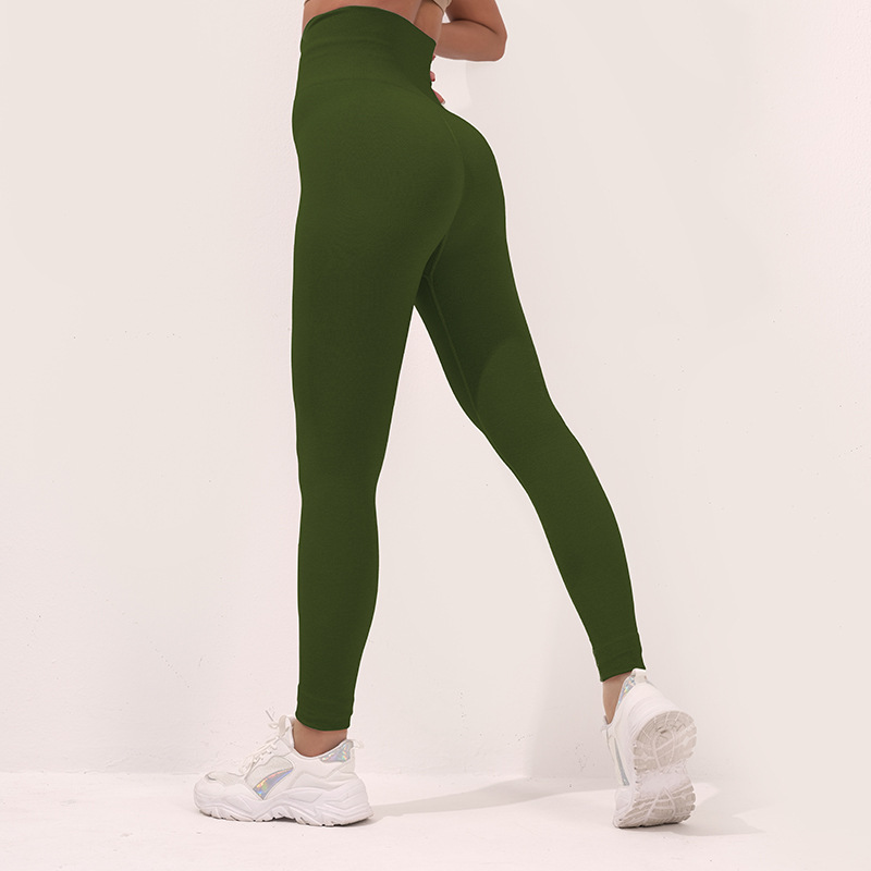 A23L265--Seamless yoga pants solid color bottoming outer fitness pants