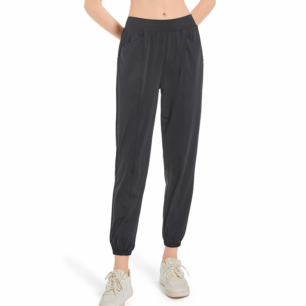JY718--Women's Summer Ice Loose Sports Pants Quick-Drying and Breathable