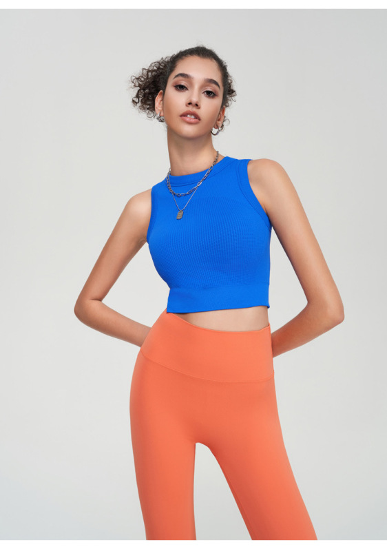 WXM5367--Seamless outer wear sports bra, shockproof fitness yoga wear, bra, vest top, one cup