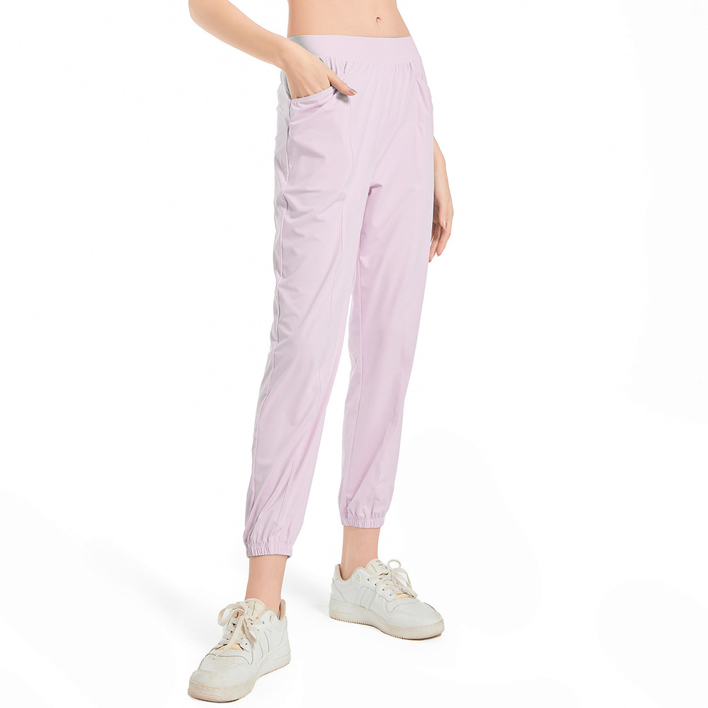 JY718--Women's Summer Ice Loose Sports Pants Quick-Drying and Breathable