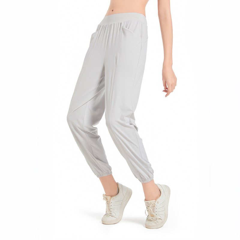 JY718--Women's Summer Ice Loose Sports Pants Quick-Drying and Breathable