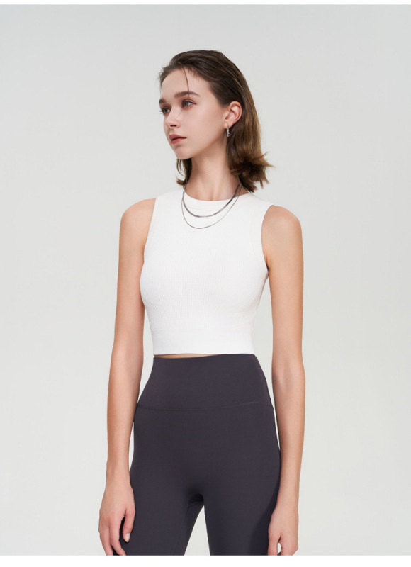 WXM5367--Seamless outer wear sports bra, shockproof fitness yoga wear, bra, vest top, one cup