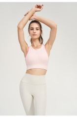 WX5357--Contrast Color Seamless Yoga Bra Fake Two-Piece Beautiful Back Fitness Wear Sports Vest One-Piece Women