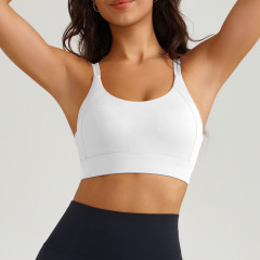 WX-345--Women's slim-strap sports bra, shock-absorbing and comfortable yoga wear, fitness bra, women's all-in-one cup