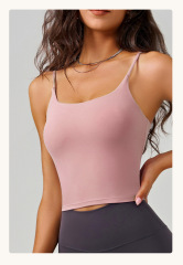 BX-022--Sling fitness vest all-in-one shockproof push-up antibacterial U-shaped back sports bra for women