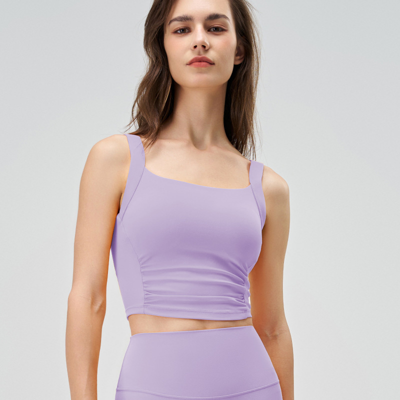 60150--Sports bra all-in-one women's shockproof running fitness bra quick-drying yoga vest with chest pad