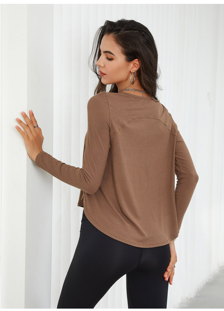 CXM060--Breathable quick-drying ribbed sports top