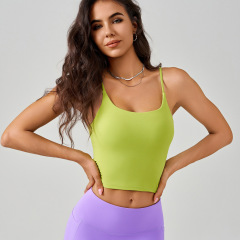 BX-022--Sling fitness vest all-in-one shockproof push-up antibacterial U-shaped back sports bra for women