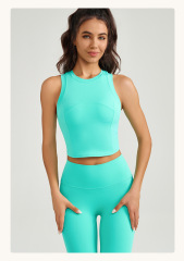 60147+2083--Sportswear set, high-end yoga wear, high-elastic fitness outer wear, fitness running two-piece set