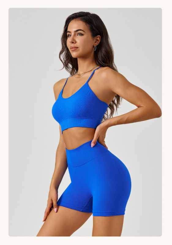 WX2408+DK3408--Cross back beauty yoga vest set