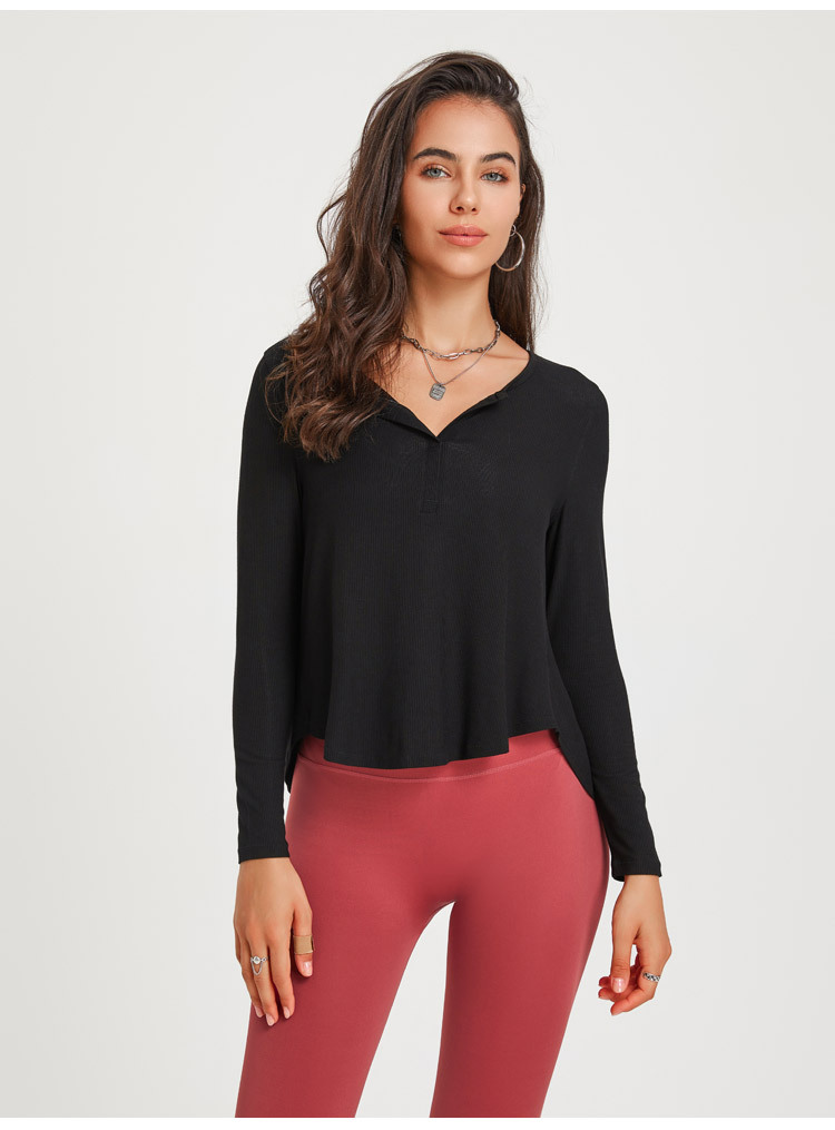 CXM060--Breathable quick-drying ribbed sports top