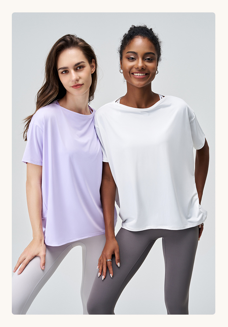 DX-151--Sports casual T-shirt women's summer quick-drying breathable fitness top