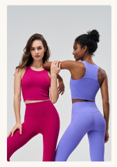 60149--Yoga vest women's racer back sports bra