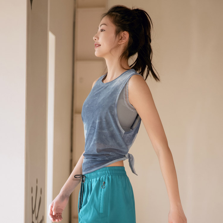 3021-1--Mesh breathable sports blouse for women running fitness quick-drying T-shirt sleeveless vest yoga top