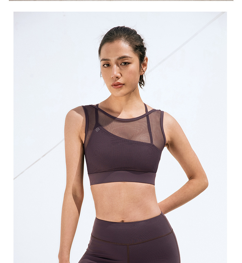 A10902--Sexy beautiful back yoga bra shock-proof push-up sports bra quick-drying fitness yoga clothing vest for women