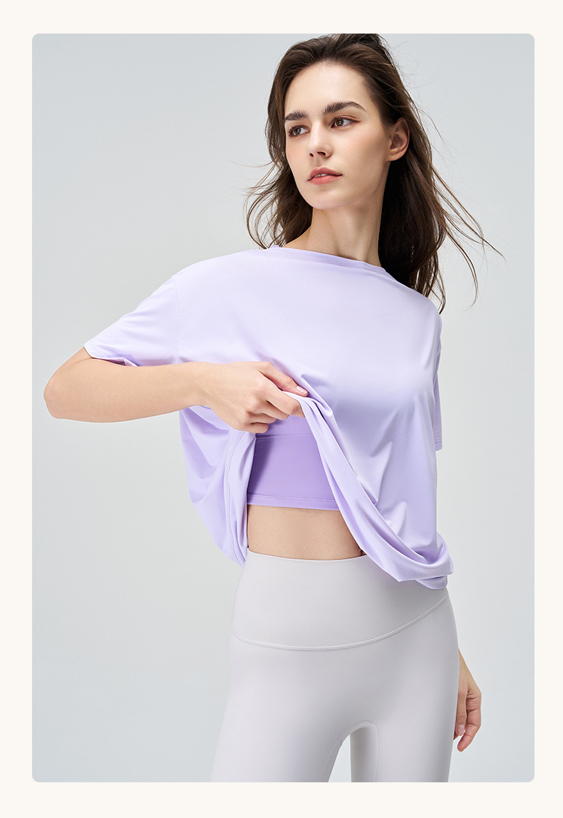 DX-151--Sports casual T-shirt women's summer quick-drying breathable fitness top