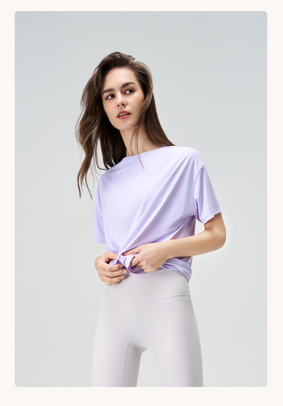 DX-151--Sports casual T-shirt women's summer quick-drying breathable fitness top