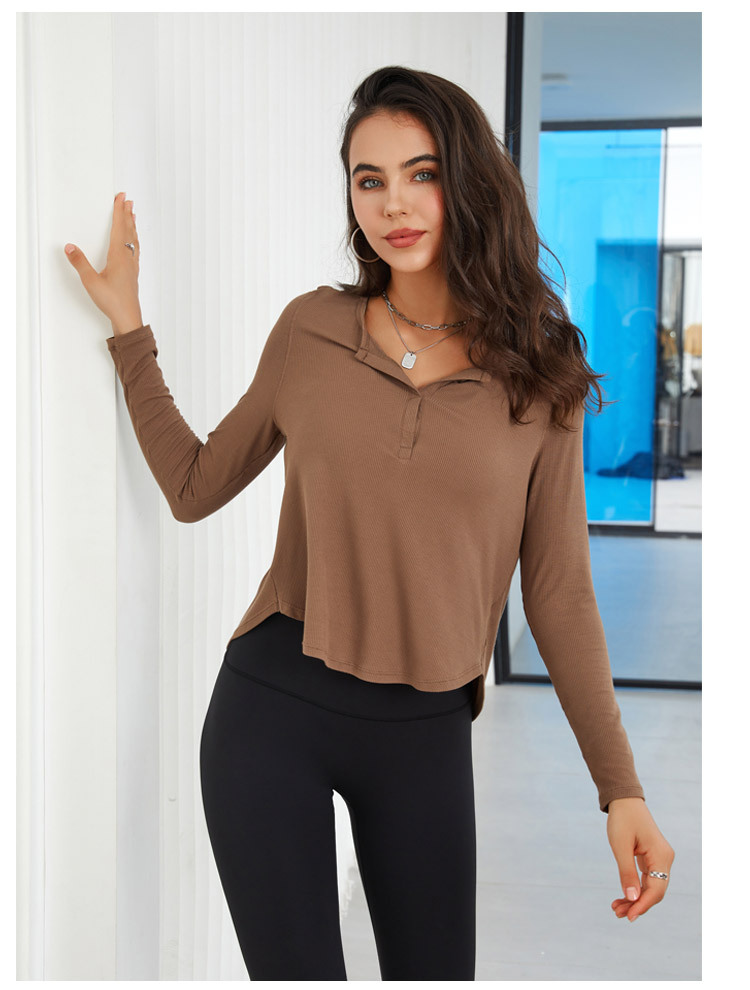 CXM060--Breathable quick-drying ribbed sports top
