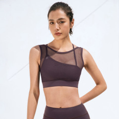 A10902--Sexy beautiful back yoga bra shock-proof push-up sports bra quick-drying fitness yoga clothing vest for women