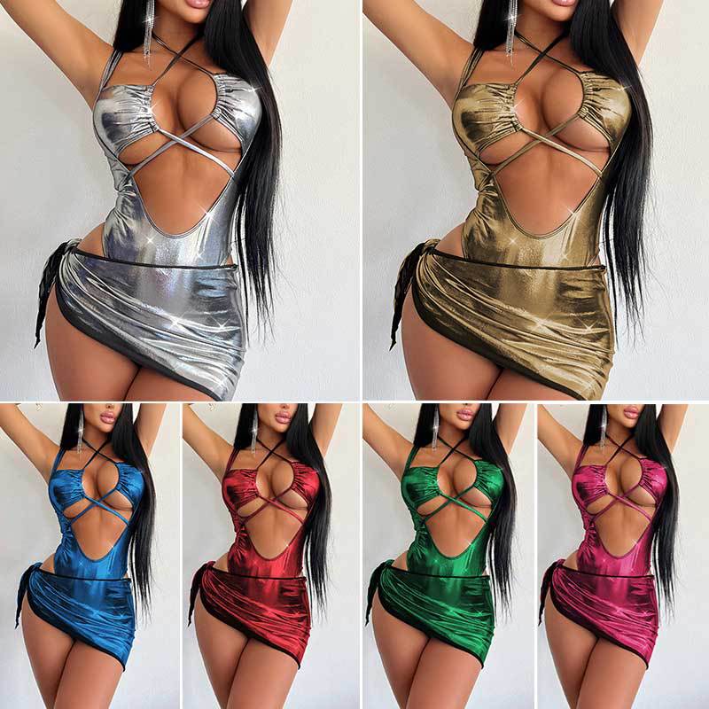DY23A685YYB060913--One-piece hip skirt suit sexy OL mature hot girl strappy jumpsuit