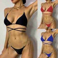 DY1109107--New swimsuit chain tie bikini