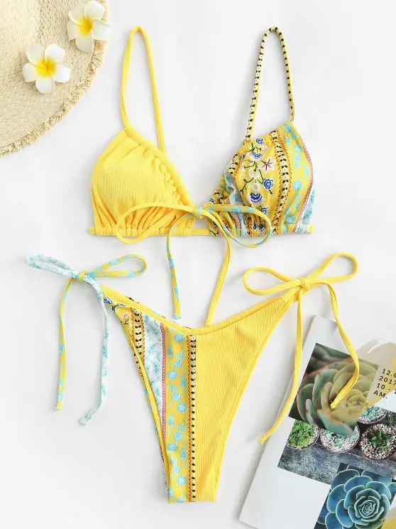 NDL2312--New bikini sexy patchwork swimsuit