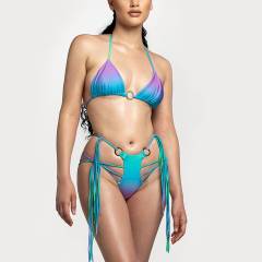 Q3056--fringed swimsuit bikini