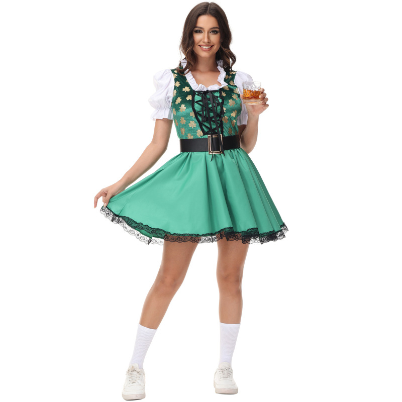 5589--Oktoberfest clothing, winery work clothes, German Bavaria COS cocktail party wear