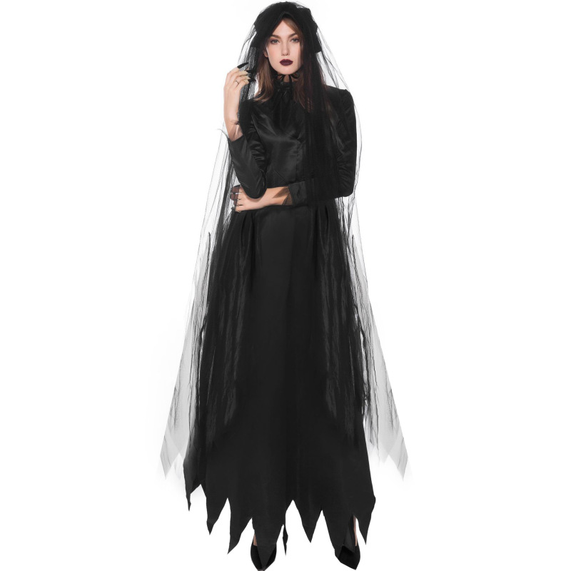19032--Halloween Costumes Cosplay Vampire Bride Costume