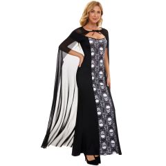 2136--Halloween Costume Skeleton Witch Ghost Bride