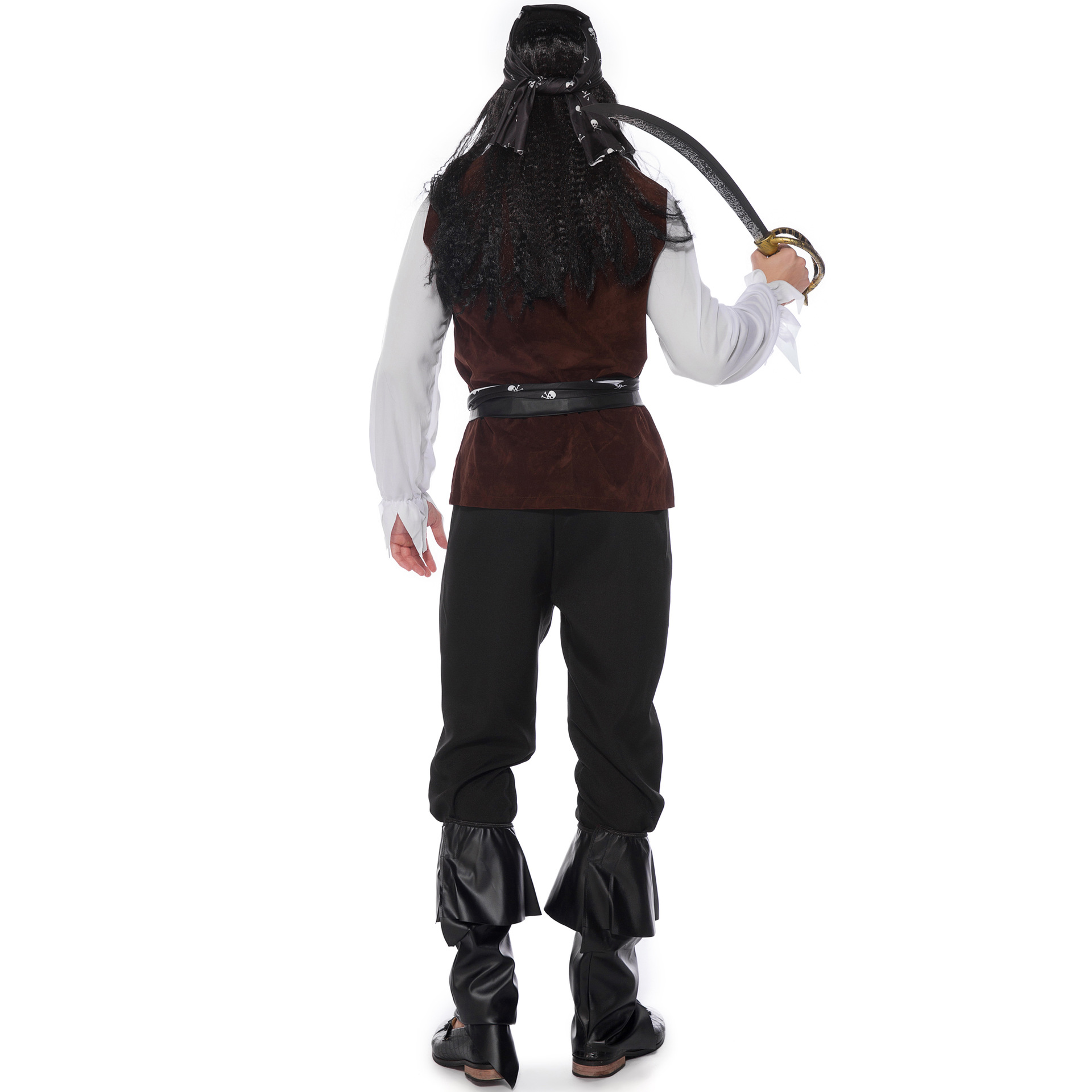 1823--New male pirate costume adult suit Halloween Pirates of the Caribbean costume