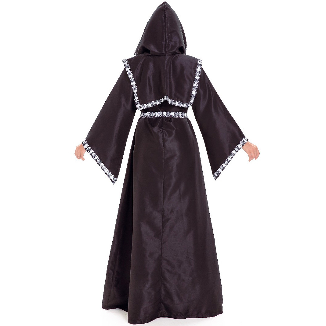 10027--Cosplay Skeleton Cloak Death Witch Game Clothes Uniform