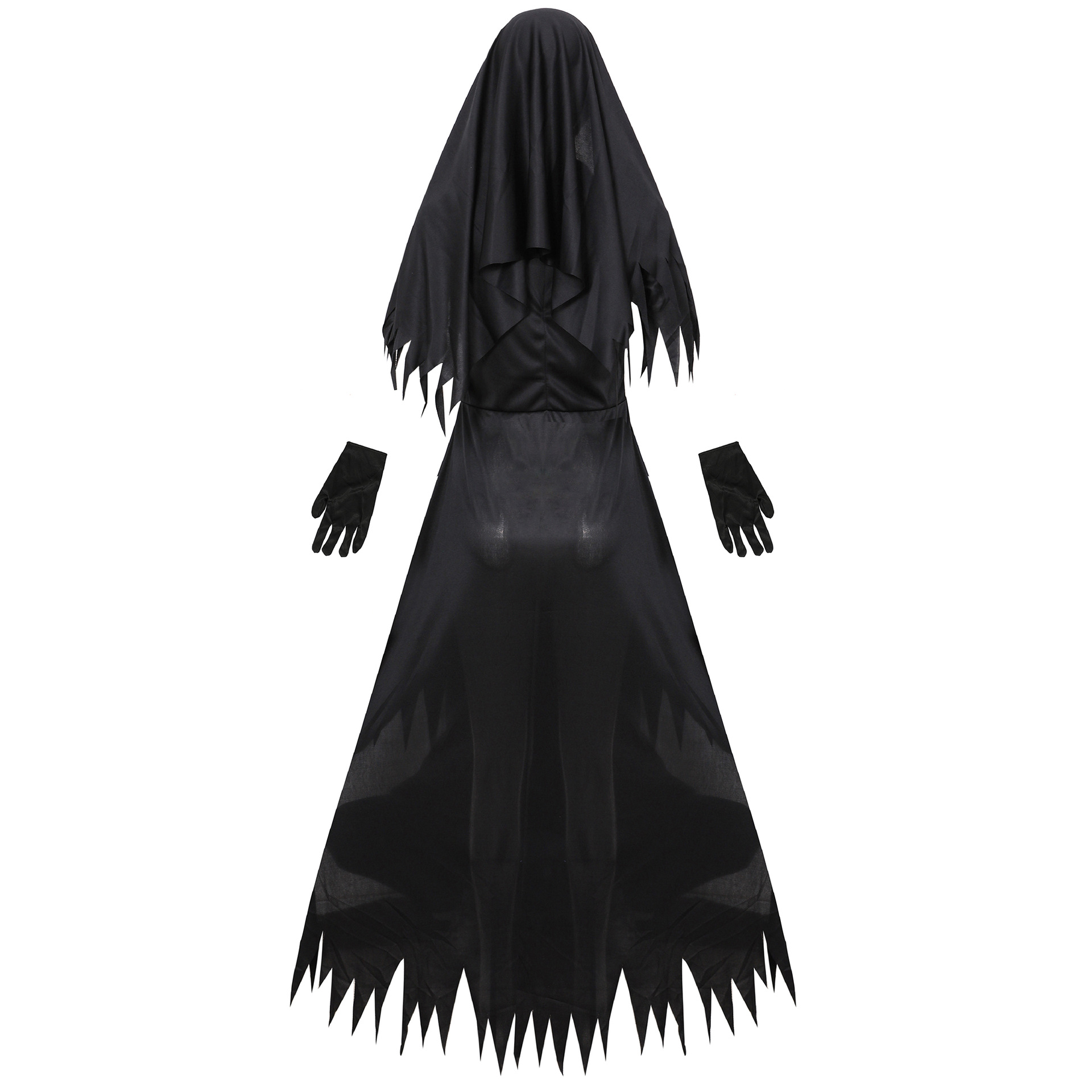4551--Halloween zombie nun costume cosplay zombie vampire devil costume