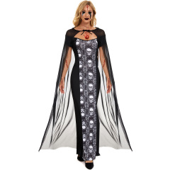 2136--Halloween Costume Skeleton Witch Ghost Bride