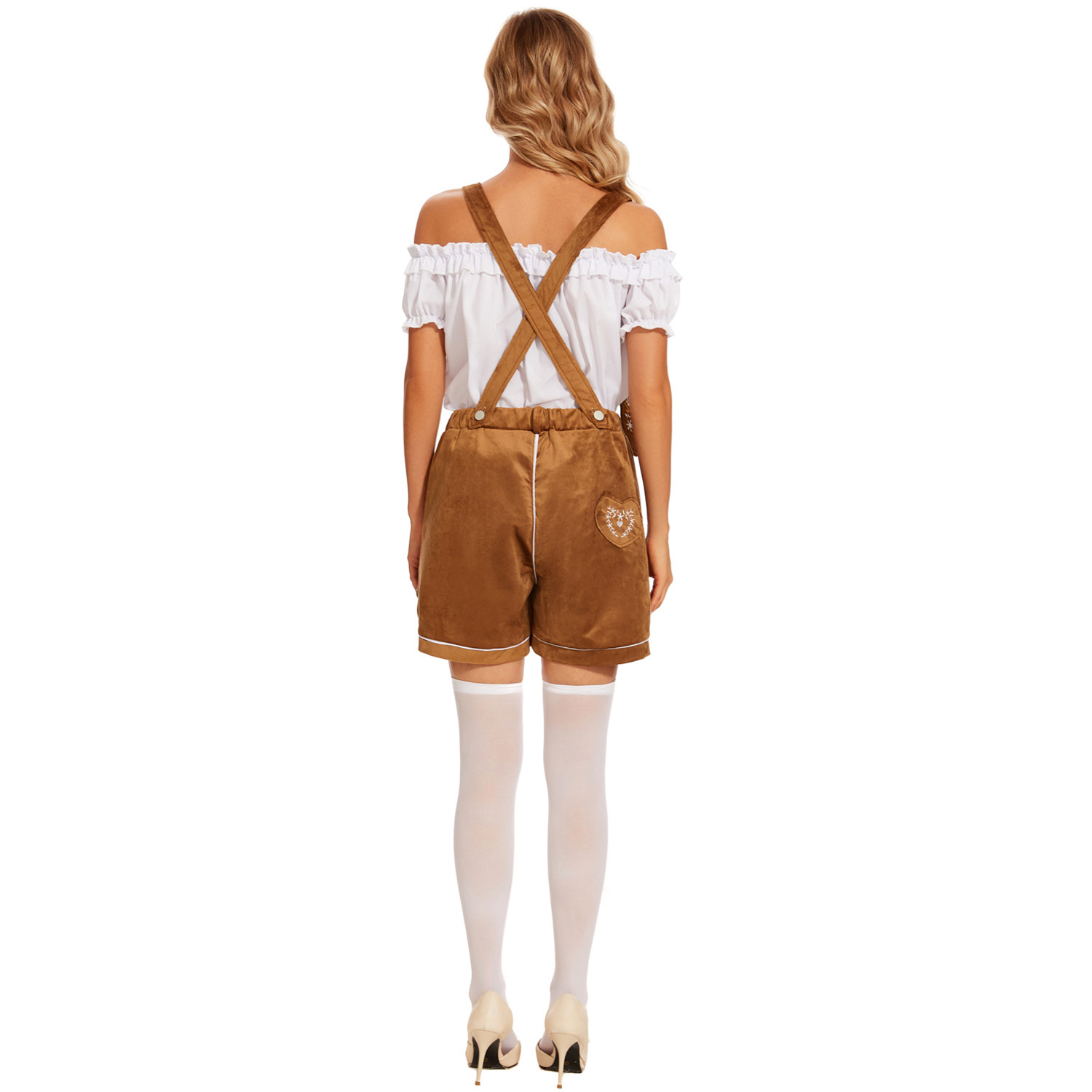 82348--Oktoberfest party overalls, carnival festival overalls for women