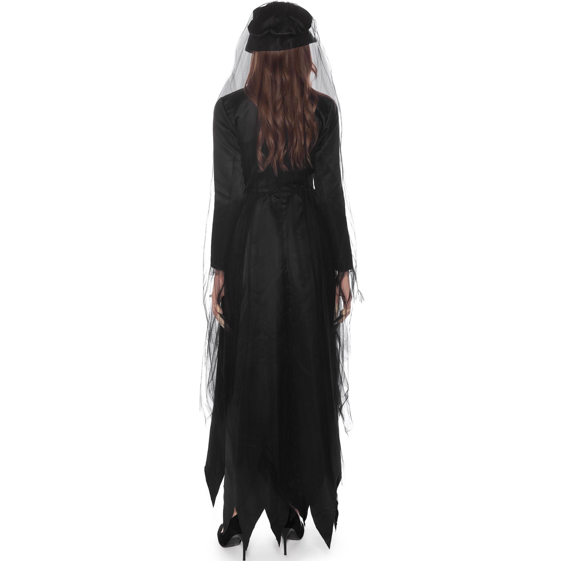19032--Halloween Costumes Cosplay Vampire Bride Costume