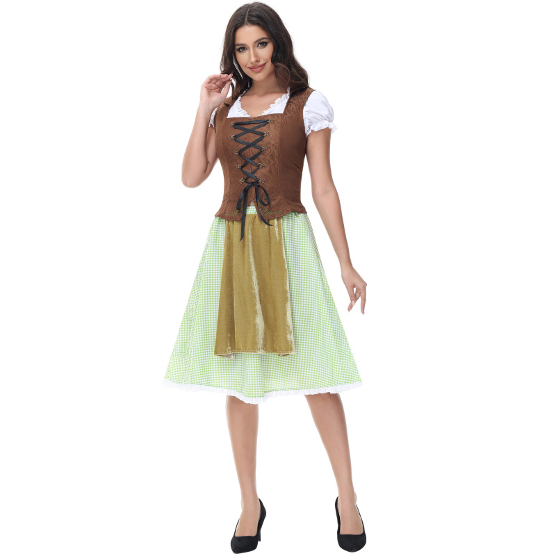 5563--German Sexy Oktoberfest Dress 2024 Bar Cosplay COS Party Female Beer Wear