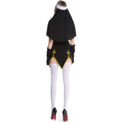 89168--Popular cosplay nun costume Halloween nun costume