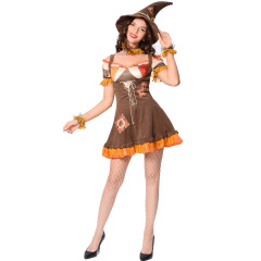 9051--Drama Scarecrow Stage Costume Halloween Costume